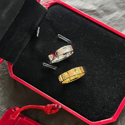 J107  Signature ring 316 steel jewelry