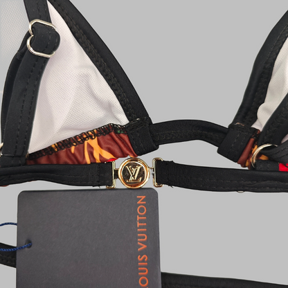 BL2501 New women's summer swimsuit bikini two-piece set+square scarf bikini