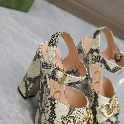 JHGS15 Slipper 12CM Heel Size 35-42 Lether Shoes with box