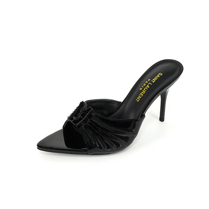 OYS12 Classic 6.5CM 9CM High heels 35-43 for women Leather shoes Box