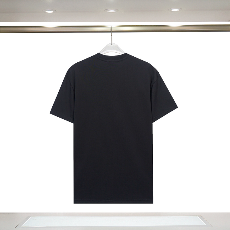 LOC46  New men's and women's summer pure cotton tops with T embroidery clothing