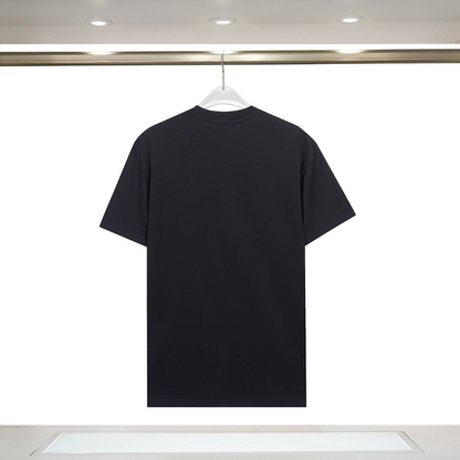 LOC46  New men's and women's summer pure cotton tops with T embroidery clothing
