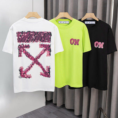 OFFC38   Men's and women's summer short-sleeved T-shirt Loose fit, normal ordering clothes